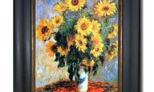 Sunflowers by Monet Premium Black & Gold Framed Canvas (Ready-to-Hang) Review