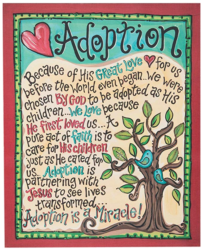 Glory Haus Adoption Canvas Wall Art, 16 by 20-Inch