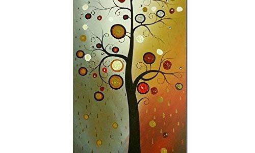 Wieco Art Life Tree Large Floral Oil Paintings on Canvas Wall Art Ready to Hang for Living Room Bedroom Home Decorations Modern 100% Hand Painted Stretched and Framed Grace Abstract Flowers Artwork Review