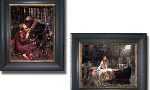 La Belle Dame Sans Merci & The Lady of Shalott by Waterhouse 2-pc Premium Black & Gold Framed Canvas Set (Ready-to-Hang) Review