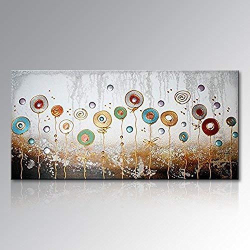 Seekland Art Handmade Abstract Flower Oil Painting on Canvas Contemporary Artwork Wall Deco Picture No frame 56