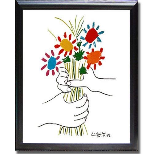 Petite Fleurs by Picasso Black-Framed Canvas (Ready-to-Hang)