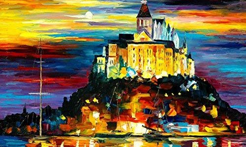 Modern Abstract Oil Paintings Wall Home Decor Artwork Abstract Extra Large-City Hand Painted on Canvas 24X30 Inch (Works Gorgeous 2) Review