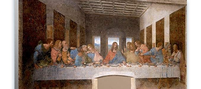 Alonline Art – The Last Supper Leonardo Da Vinci Framed Stretched Canvas (100% Cotton) Gallery Wrapped – Ready to Hang | 29″x16″ – 75x41cm | Framed Wall Art for Bedroom Framed Wall Decor Review