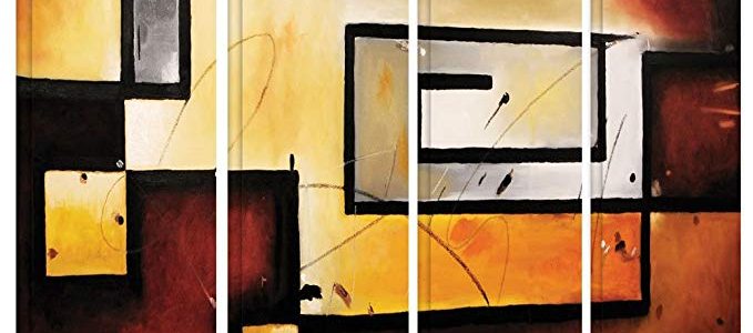 ArtWall Jmor-4set-101-w-24×36-w Jim Morana ‘Abstract Modern’ Gallery-Wrapped Canvas Artwork, 24 by 36-Inch Review