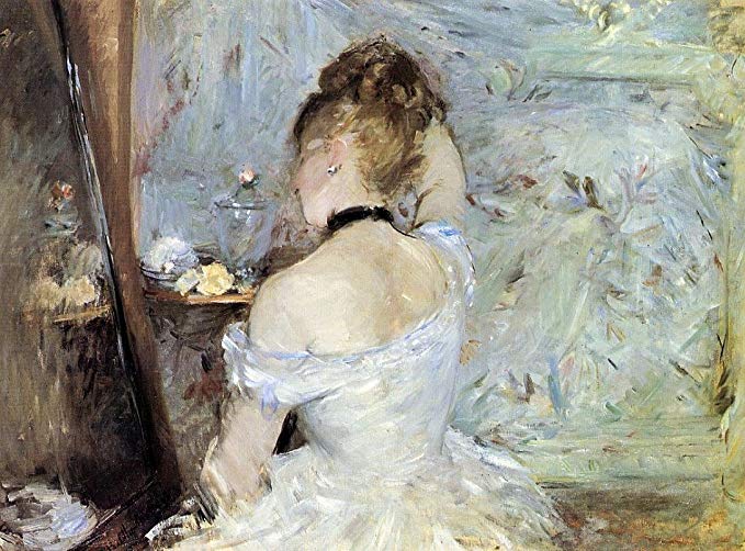 Art Oyster Berthe Morisot Young Woman at the Mirror (also known as Young Girl Getting Dressed- Seen from the Back) - 21.1