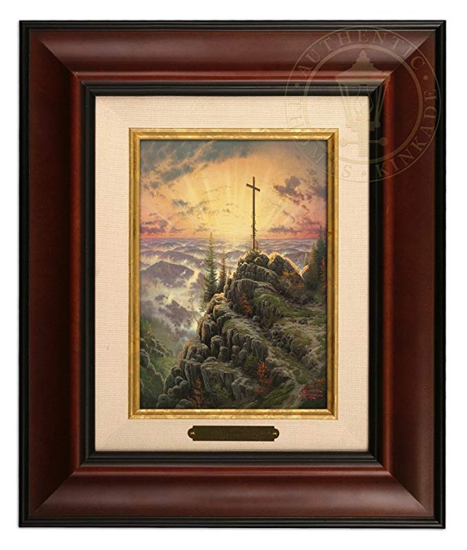 Thomas Kinkade Sunrise Brushwork (Burl Frame)