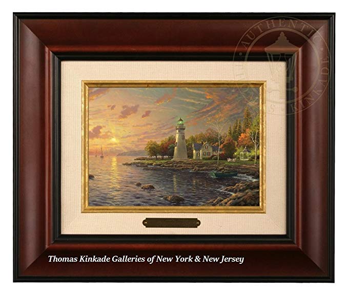 Thomas Kinkade Serenity Cove Brushwork (Burl Frame)