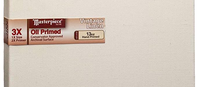 Masterpiece Artist Canvas MO-1024 Monet Pro 1-1/2″ Deep, 10″ x 24″, Linen 13.0oz – 3X – Vintage Oil Primed Review