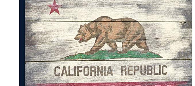 Los Angeles, California – Rustic California State Flag (36×24 Gallery Wrapped Stretched Canvas) Review