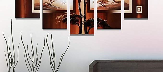 Designart OL381 Handpainted African Tree Landscape 5 piece Artwork Review