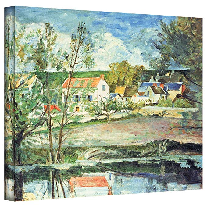 ArtWall 'In The Oise Valley' Gallery-Wrapped Canvas Artwork by Paul Cezanne, 24 by 32-Inch