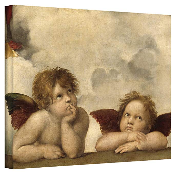 ArtWall Cherubs by Raphael Gallery Wrapped Canvas, 24 by 32-Inch