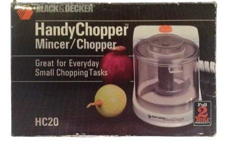 BLACK AND DECKER FOOD CHOPPER,MINCER HC20 / 1 CUP by BLACK+DECKER Review