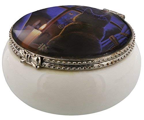 Midnight Vigil - Cat Mini Trinket Box By Lisa Parker by Lisa Parker