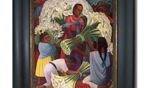 The Flower Vendor by Diego Rivera Premium Black & Gold Framed Canvas (Ready-to-Hang) Review