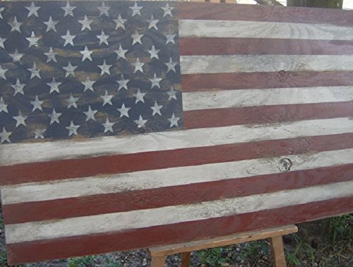 Distressed American Flag wall decor-46