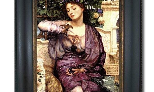 Libra and Her Sparrow by Sir Edward Poynter Premium Black & Gold Framed Canvas (Ready-to-Hang) Review