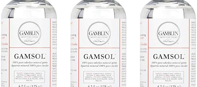 Gamblin Gamsol Odorless Mineral Spirits Bottle, 4.2oz (3-(Pack)) Review