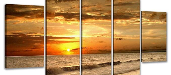 Pictures on canvas length 79″ height 79″ Nr 6302 Beach ready to hang, brand original Visario! Review