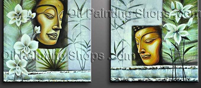 Bo Yi Gallery Large Abstract Zen Art Feng Shui Oil Painting Canvas Wall Buddha Hand Painted Review