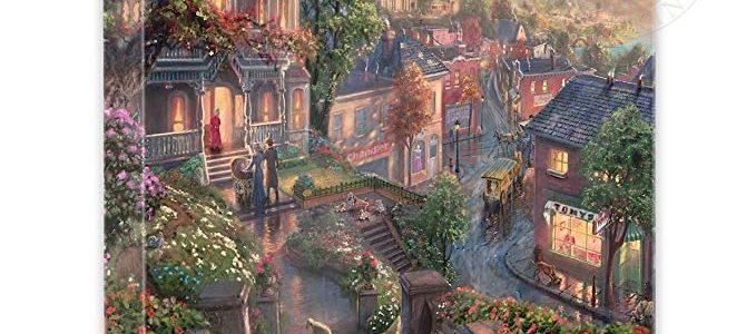 Thomas Kinkade Lady and the Tramp 14×14 Canvas Gallery Wrap Review