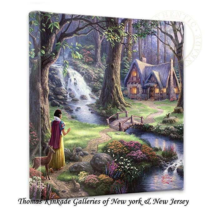 Thomas Kinkade Snow White Discovers Gallery Wrap Canvas