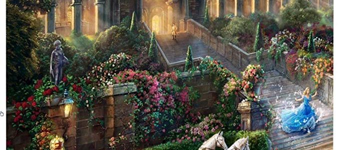 Cinderella – Clock Strikes Midnight Thomas Kinkade 14″x14″ Gallery Wrapped Lithograph on Canvas artwork Review