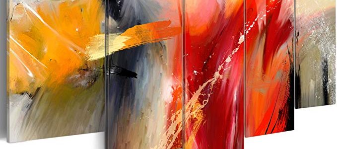 Image 200×100 cm (78,7 by 39,4 in) – Image printed on canvas – 5 pieces – ABSTRACT 0101-57 Review