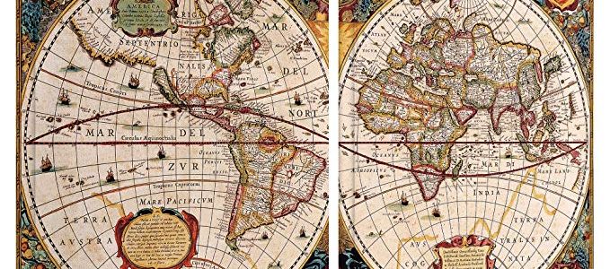 ArtWall Henricus Hondius ‘A New and Accurate Map of the World’ Gallery-Wrapped Canvas Artwork, 32 by 48-Inch Review