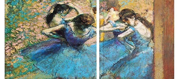 ArtWall Edgar Degas ‘Dancers in Blue’ 2-Piece Gallery Wrapped Canvas Artwork, 24 by 36-Inch Review